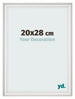 Cornice 20x28cm Bianco Spazzato MDF Lazio Davanti Dimensione | Yourdecoration.it