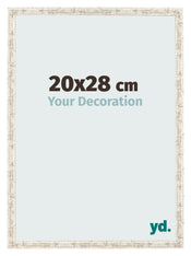 Cornice 20x28cm Bianco Vintage MDF Bologna Davanti Dimensione | Yourdecoration.it