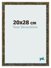 Cornice 20x28cm Blu Oro Fondente MDF Pisa Davanti Dimensione | Yourdecoration.it