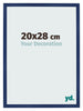 Cornice 20x28cm Blu Scuro Spazzato MDF Bologna Davanti Dimensione | Yourdecoration.it