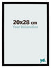 Cornice 20x28cm Nero Lucente MDF Bologna Davanti Dimensione | Yourdecoration.it