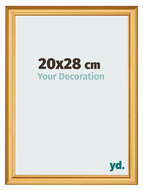Cornice 20x28cm Oro Opaco MDF Lazio Davanti Dimensione | Yourdecoration.it