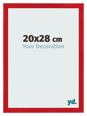 Cornice 20x28cm Rosso MDF Pisa Davanti Dimensione | Yourdecoration.it