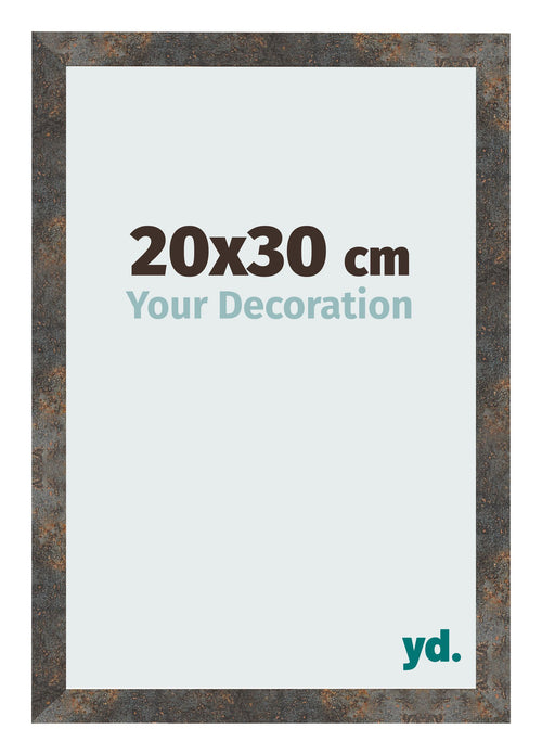 Cornice 20x30 cm Metallo Ossidato MDF Bologna Davanti Dimensione | Yourdecoration.it