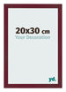 Cornice 20x30 cm Vino Rosso Spazzato MDF Bologna Davanti Dimensione | Yourdecoration.it