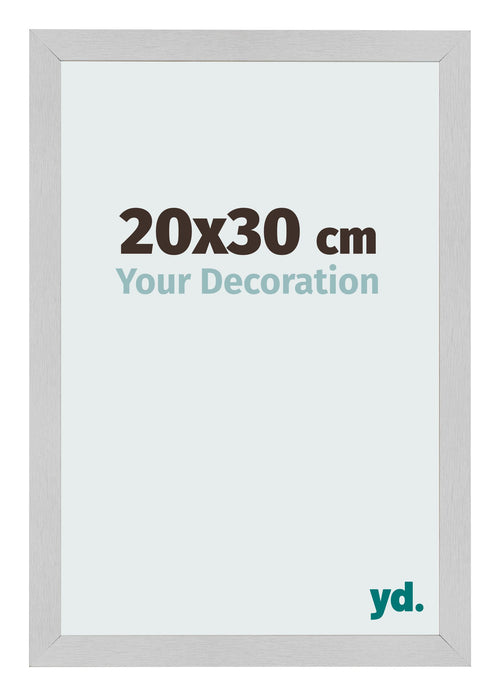 Cornice 20x30cm Acciaio Inox MDF Bologna Davanti Dimensione | Yourdecoration.it