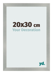 Cornice 20x30cm Alluminio Spazzolato MDF Bologna Davanti Dimensione | Yourdecoration.it