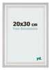 Cornice 20x30cm Bianco Spazzato MDF Lazio Davanti Dimensione | Yourdecoration.it