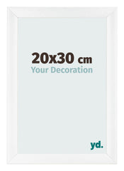 Cornice 20x30cm Bianco Vintage MDF Pisa Davanti Dimensione | Yourdecoration.it
