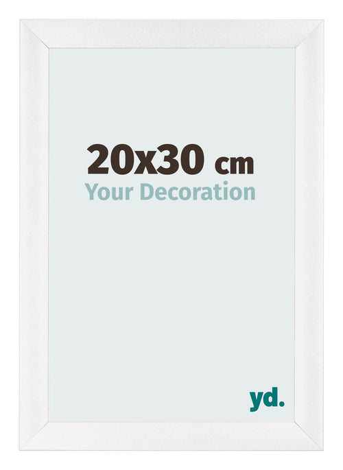 Cornice 20x30cm Bianco Vintage MDF Pisa Davanti Dimensione | Yourdecoration.it