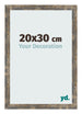 Cornice 20x30cm Blu Oro Fondente MDF Bologna Davanti Dimensione | Yourdecoration.it