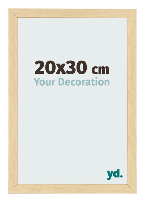 Cornice 20x30cm Faggio Decorativo MDF Bologna Davanti Dimensione | Yourdecoration.it
