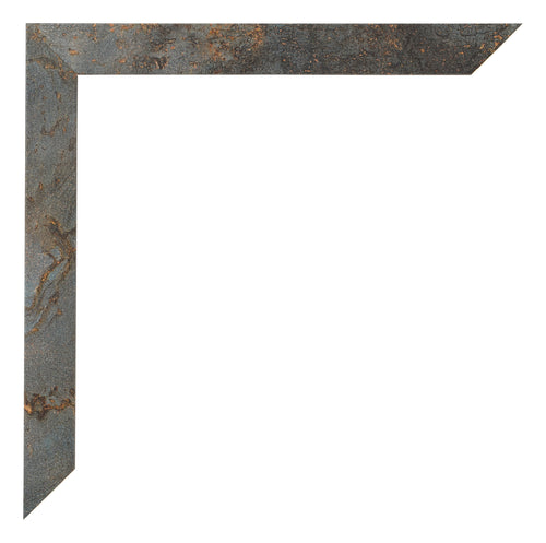 Cornice 20x30cm Metallo Ossidato MDF Bologna Dettaglio Angolo | Yourdecoration.it