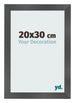 Cornice 20x30cm Nero Argento Lucido MDF Pisa Davanti Dimensione | Yourdecoration.it