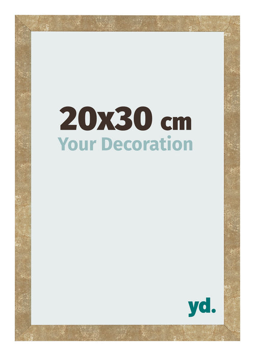 Cornice 20x30cm Oro Antico MDF Bologna Davanti Dimensione | Yourdecoration.it