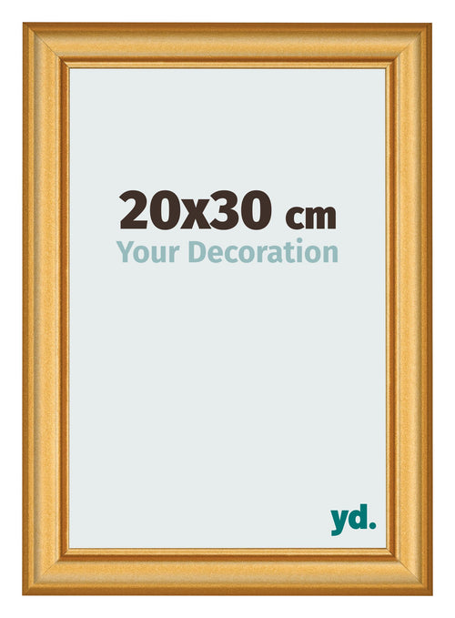 Cornice 20x30cm Oro Opaco MDF Lazio Davanti Dimensione | Yourdecoration.it