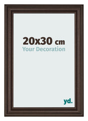 Cornice 20x30cm Quercia Scura MDF Lazio Davanti Dimensione | Yourdecoration.it