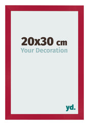 Cornice 20x30cm Rosso MDF Bologna Davanti Dimensione | Yourdecoration.it