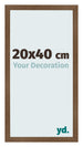 Cornice 20x40 cm Rovere Rustico MDF Bologna Davanti Dimensione | Yourdecoration.it