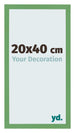 Cornice 20x40 cm Verde MDF Bologna Davanti Dimensione | Yourdecoration.it