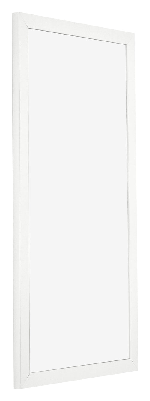 Cornice 20x40cm Bianco Lucente MDF Bologna Davanti Obliquo | Yourdecoration.it