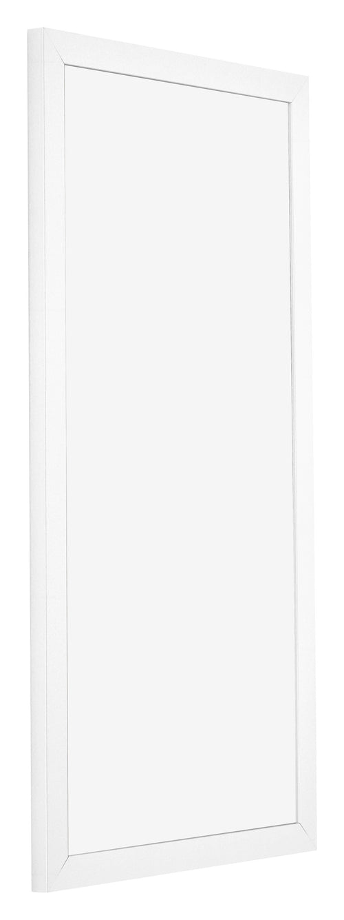 Cornice 20x40cm Bianco Opaco MDF Bologna Davanti Obliquo | Yourdecoration.it
