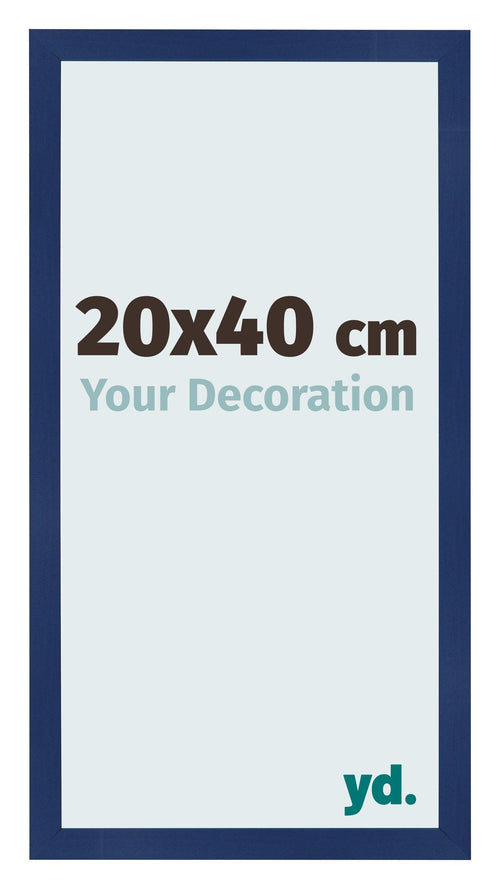 Cornice 20x40cm Blu Scuro Spazzato MDF Bologna Davanti Dimensione | Yourdecoration.it