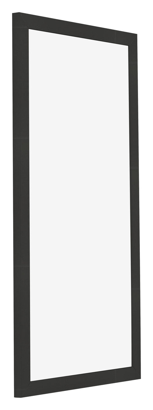 Cornice 20x40cm Grana Di Legno Nero MDF Bologna Davanti Obliquo | Yourdecoration.it