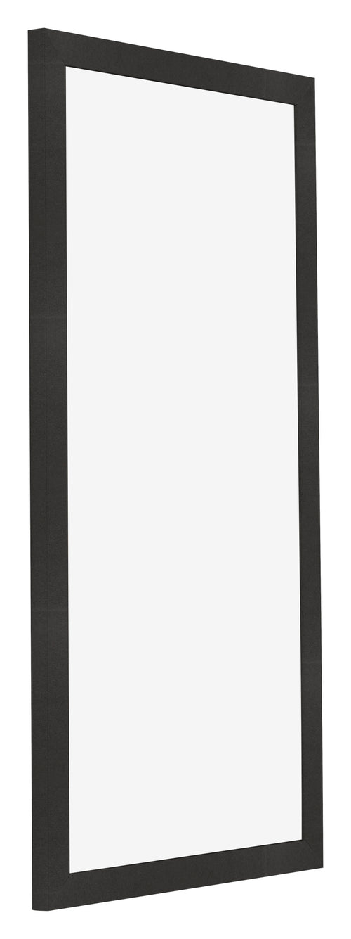 Cornice 20x40cm Nero Opaco MDF Bologna Davanti Obliquo | Yourdecoration.it