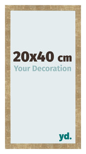 Cornice 20x40cm Oro Antico MDF Bologna Davanti Dimensione | Yourdecoration.it