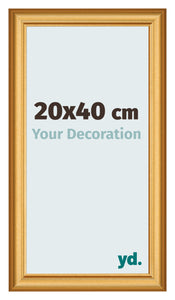 Cornice 20x40cm Oro Opaco MDF Lazio Davanti Dimensione | Yourdecoration.it