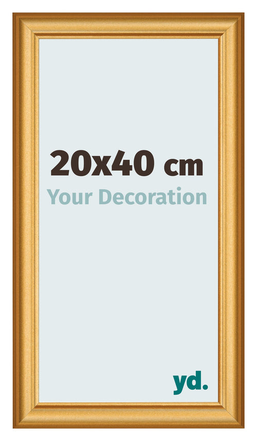 Cornice 20x40cm Oro Opaco MDF Lazio Davanti Dimensione | Yourdecoration.it