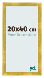 Cornice 20x40cm Oro Vintage MDF Pisa Davanti Dimensione | Yourdecoration.it