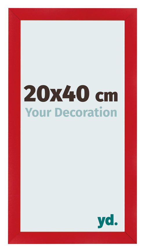 Cornice 20x40cm Rosso MDF Pisa Davanti Dimensione | Yourdecoration.it