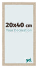 Cornice 20x40cm Rovere MDF Bologna Davanti Dimensione | Yourdecoration.it