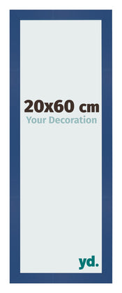 Cornice 20x60 cm Blu Scuro MDF Bologna Davanti Dimensione | Yourdecoration.it