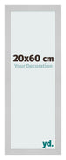 Cornice 20x60cm Acciaio Inox MDF Bologna Davanti Dimensione | Yourdecoration.it