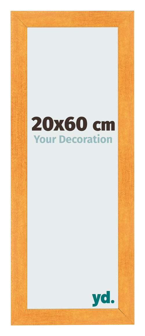 Cornice 20x60cm Arancione MDF Pisa Davanti Dimensione | Yourdecoration.it