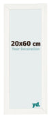 Cornice 20x60cm Bianco Vintage MDF Pisa Davanti Dimensione | Yourdecoration.it