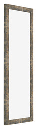 Cornice 20x60cm Blu Oro Fondente MDF Bologna Davanti Obliquo | Yourdecoration.it