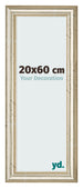 Cornice 20x60cm Lucentezza Metallica MDF Lazio Davanti Dimensione | Yourdecoration.it