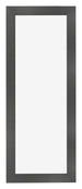 Cornice 20x60cm Nero Argento Lucido MDF Pisa Davanti | Yourdecoration.it