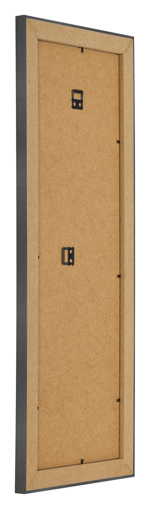 Cornice 20x60cm Nero Argento Lucido MDF Pisa Retro Obliquo | Yourdecoration.it