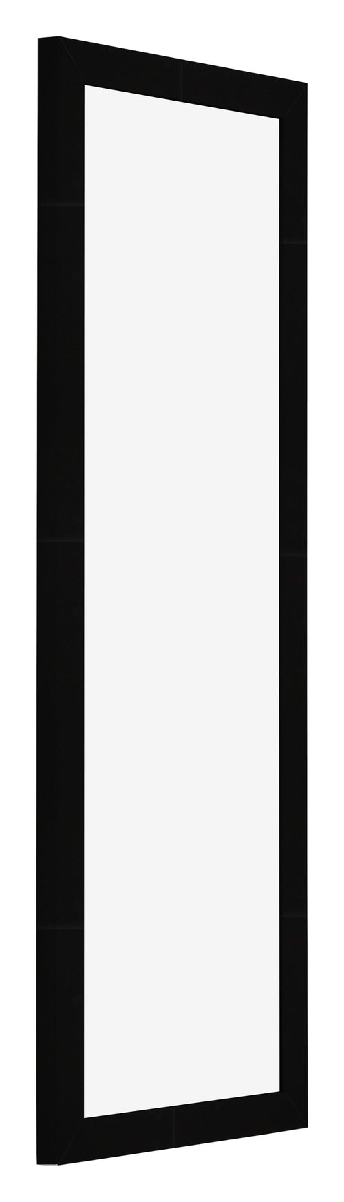 Cornice 20x60cm Nero Lucente MDF Bologna Davanti Obliquo | Yourdecoration.it