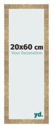 Cornice 20x60cm Oro Antico MDF Bologna Davanti Dimensione | Yourdecoration.it