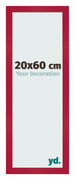 Cornice 20x60cm Rosso MDF Bologna Davanti Dimensione | Yourdecoration.it