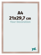 Cornice 21x29 7 cm A4 Rosa Antico MDF Bologna Davanti Dimensione | Yourdecoration.it
