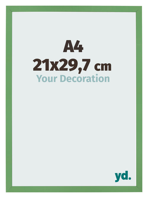 Cornice 21x29 7 cm A4 Verde MDF Bologna Davanti Dimensione | Yourdecoration.it