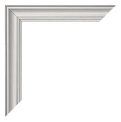 Cornice 21x29 7cm A4 Argento Opaco MDF Lazio Dettaglio Angolo | Yourdecoration.it