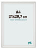 Cornice 21x29 7cm A4 Bianco Spazzato MDF Lazio Davanti Dimensione | Yourdecoration.it